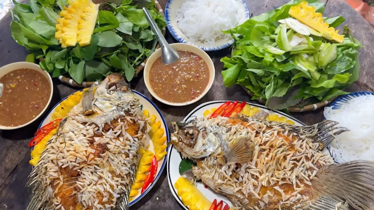 Món cá tai tượng chiên xù giòn rụm