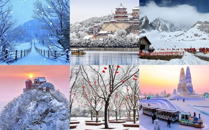 Tổng hợp các địa điểm du lịch Trung Quốc nổi tiếng mùa đông 2026.