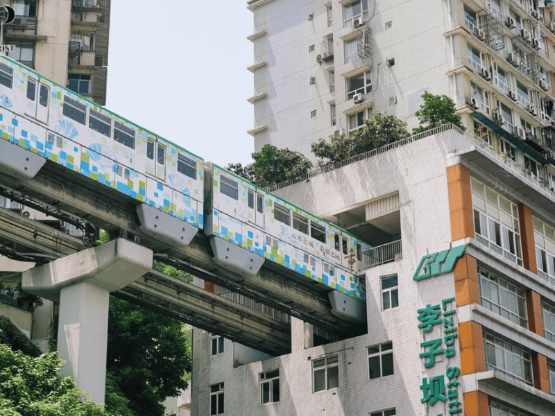 Toàn cảnh thành phố núi Trùng Khánh lung linh về đêm trong tour Trùng Khánh - Vũ Long của Like Tour.