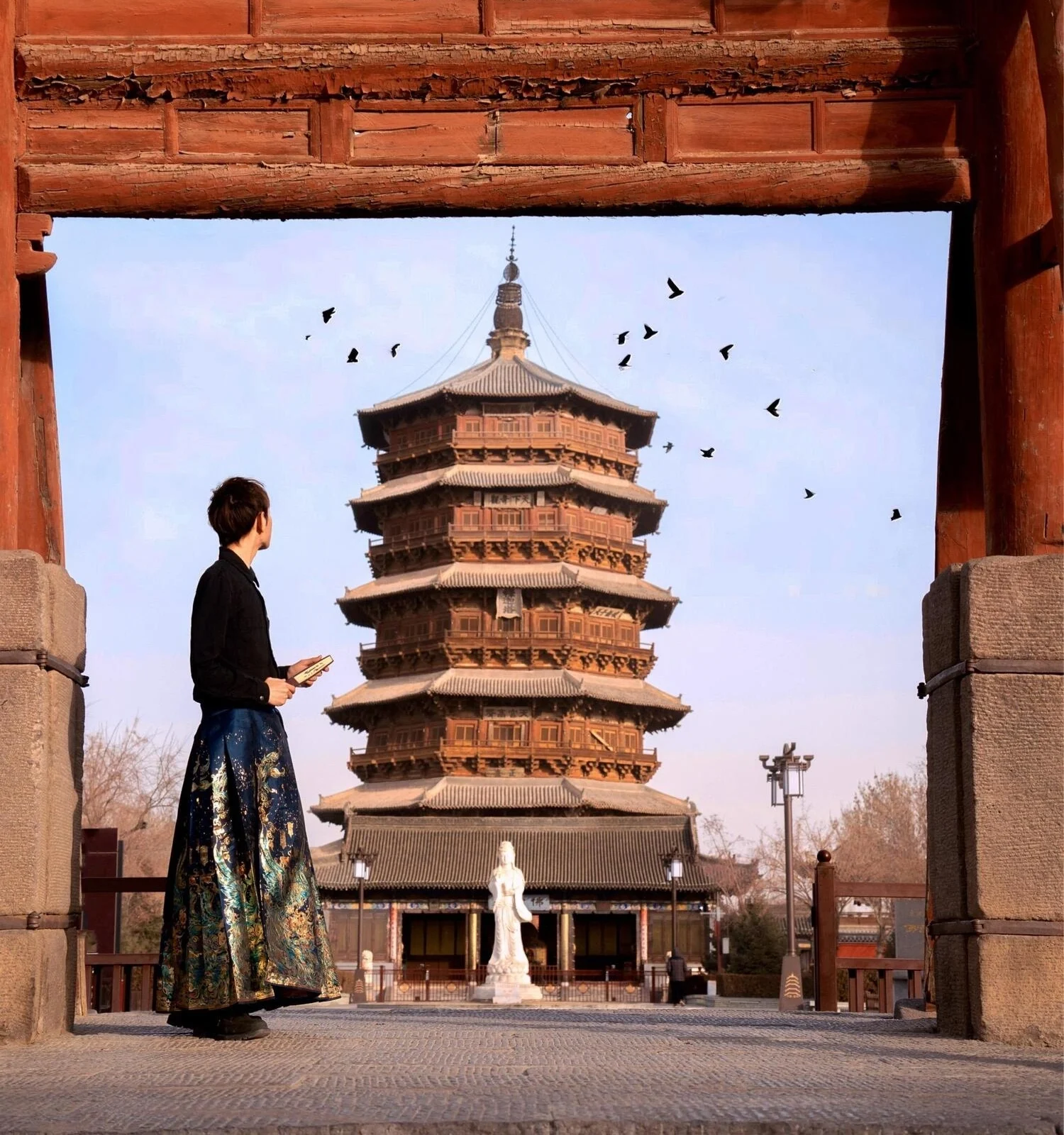 Tháp gỗ Ứng Huyện Sơn Tây Trung Quốc kiến trúc gỗ cổ nhất thế giới