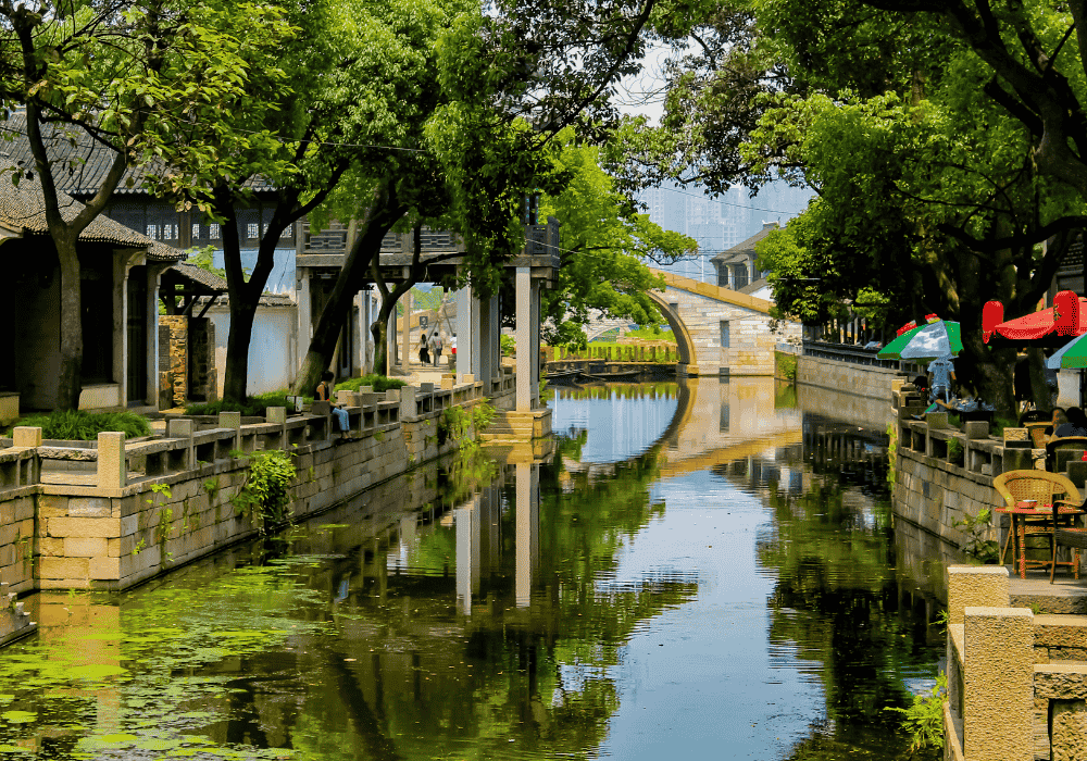 Cảnh đẹp thanh bình của thành phố cổ Tô Châu trong tour Thượng Hải 5N4Đ